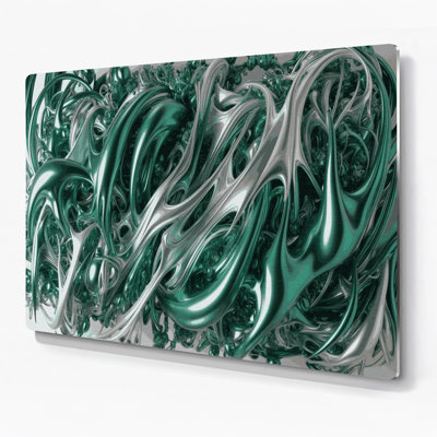 Art mural gris Biomorphic Abstraction 96