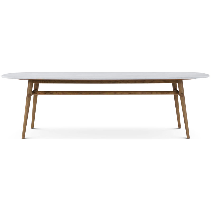 Madrid/WRC Dining Table, Natural, 30" H x 102.36" L x 43.31" W