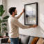 Misty Waterside Scandinavian - Framed Print-362687384-362687389