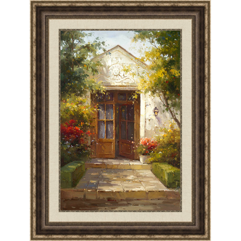 « a accueillant l’entrée », reproduction encadrée