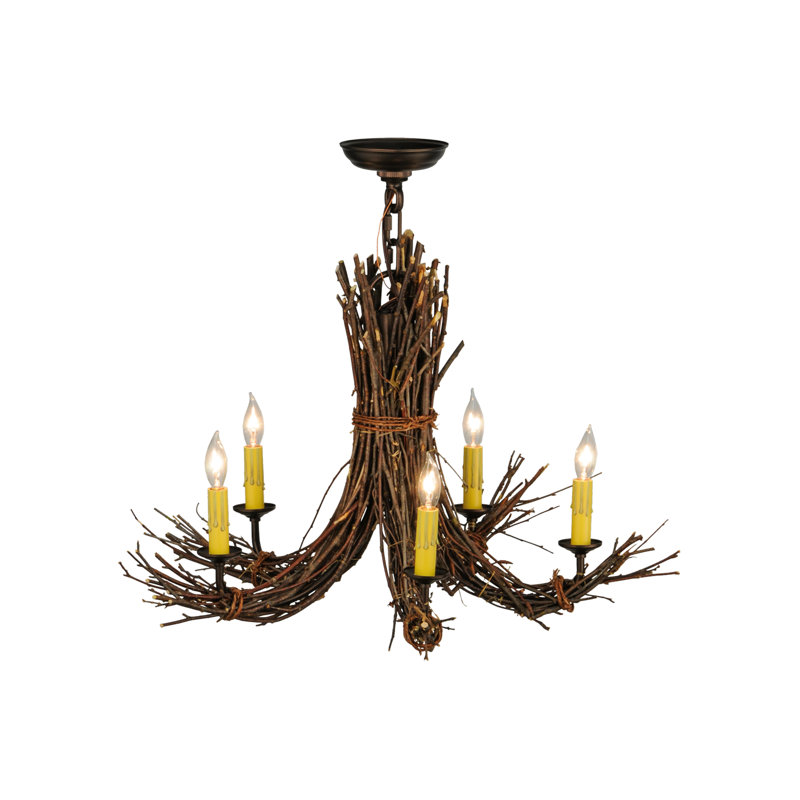 Rustic Lodge 5 - Light Chandelier