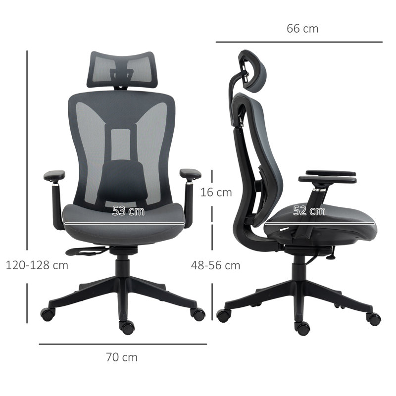 Mesh Office Chair with Headrest