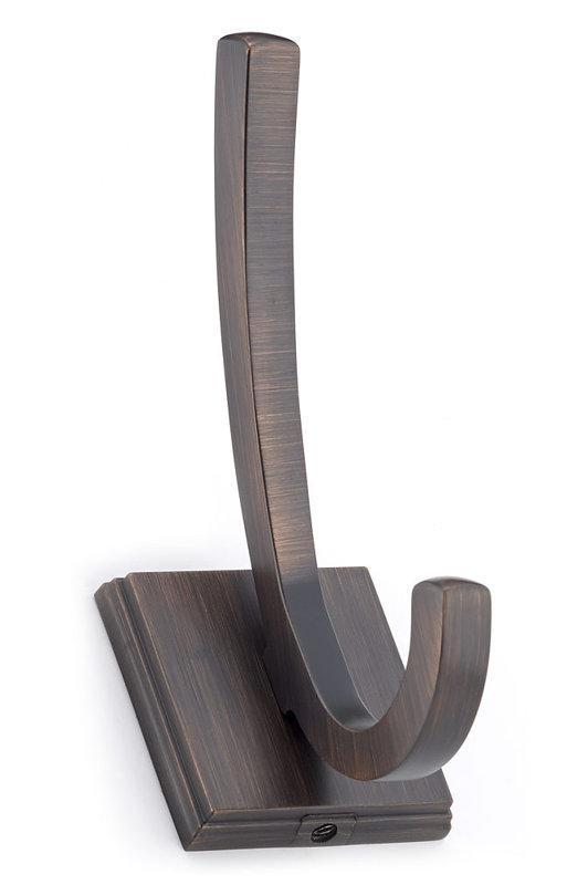 Transitional Metal Wall Hook, Brushed Oil-Rubbed Bronze