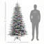 Arbre de Noël artificiel enneigé 6,5 pi