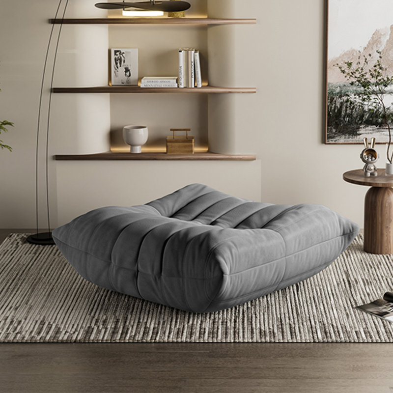 Fauteuil à billes rembourré Eito, Gris foncé