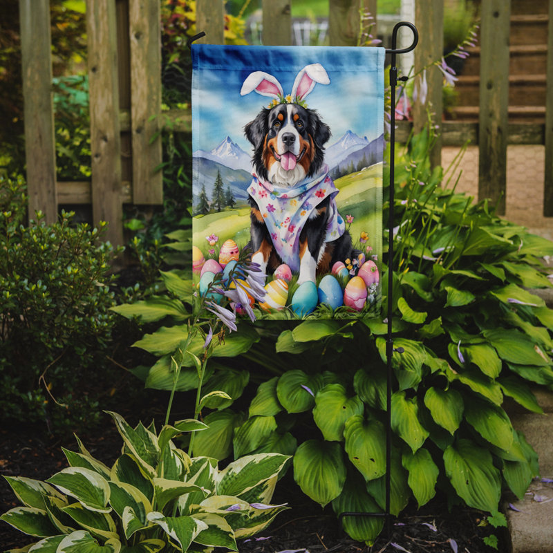 Easter Egg Hunt Double Sided 15.5 in. H x 11.25 in. W Polyester Easter Garden flag