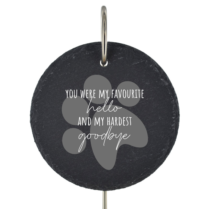 Birghild Waterproof Stone Animals Memorial Plaque