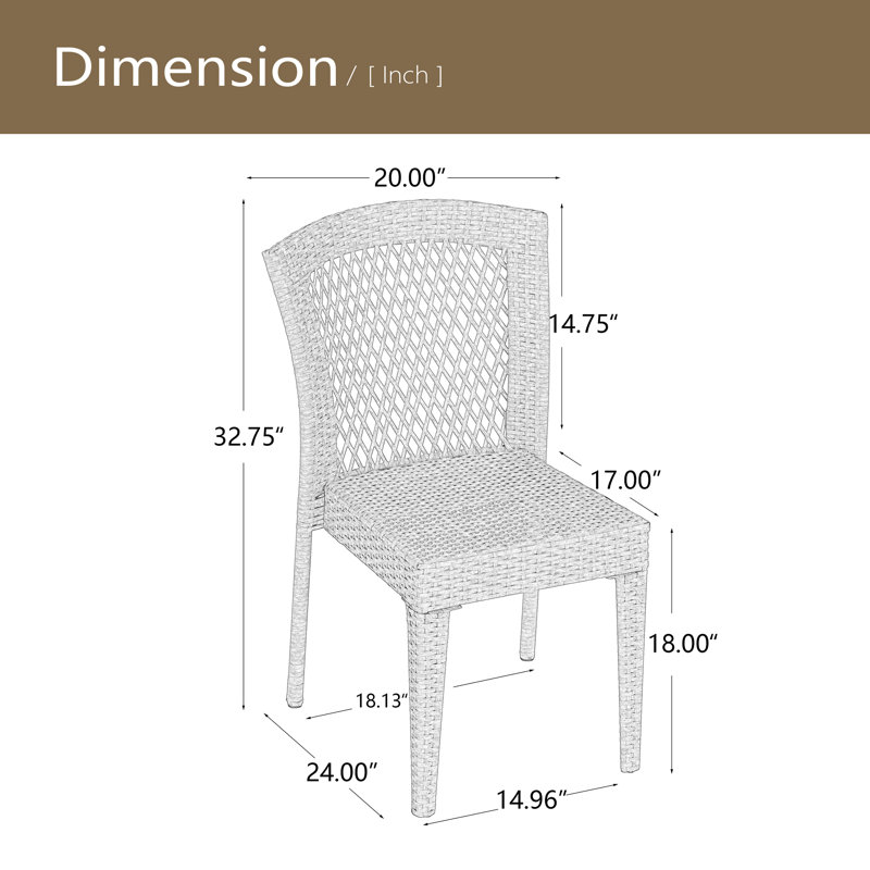 Ensemble de 2 chaises empilables, Gris