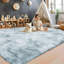Tapis gris anthracite à poils longs Tie-1637434608