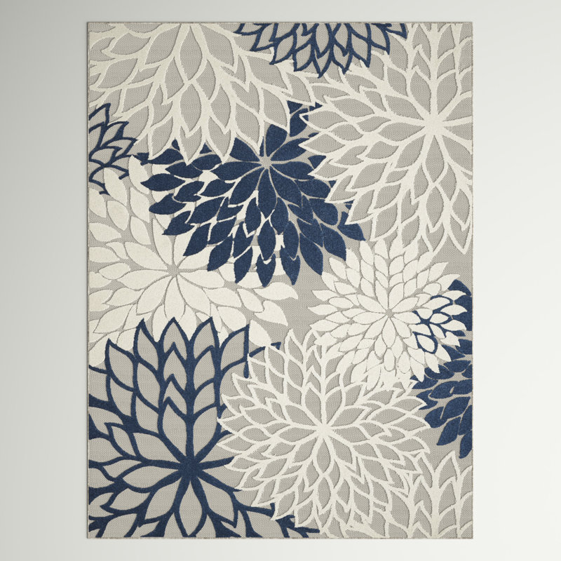RosaRio Floral Rug, Rectangle 7'10" x 10'6"