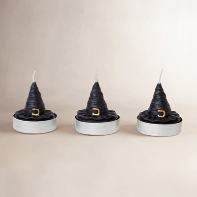 Unscented Witch's Hat Tealight Candles In Box