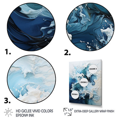 «Coastal Waves», reproduction d'art sur toile