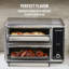 Four à double porte Powerxl Smartsynx, 8 préréglages de cuisson à effleurement rapide, y compris la friture à l'air, le pain grillé, la cuisson au four, le gril, le réchauffage et plus encore, cuire 2 aliments différents en même temps, une grande