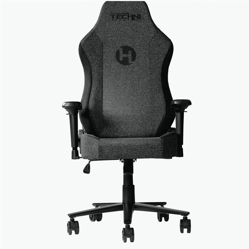 Sport F65C fabric memory foam gaming chair - black, Black