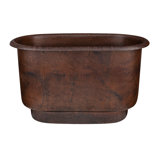 47" Hammered Copper Modern Style Bathtub