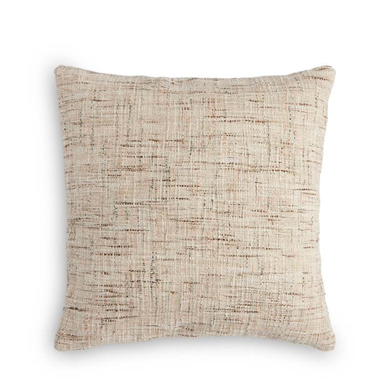 Durand Natural Linen Reversible Throw Pillow