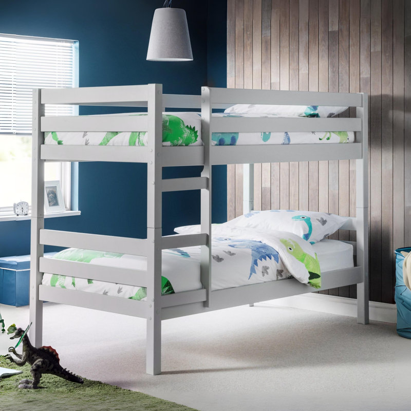 Scoggins Single (3') Bunk Bed, Dove Grey, No Mattress