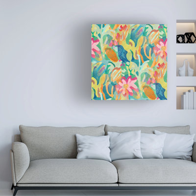 Art mural sur toile tendue - Suzanne Allard, art mural «Bliss Répétition» pour décor de salon, de chambre à coucher ou de bureau - 18 x 18