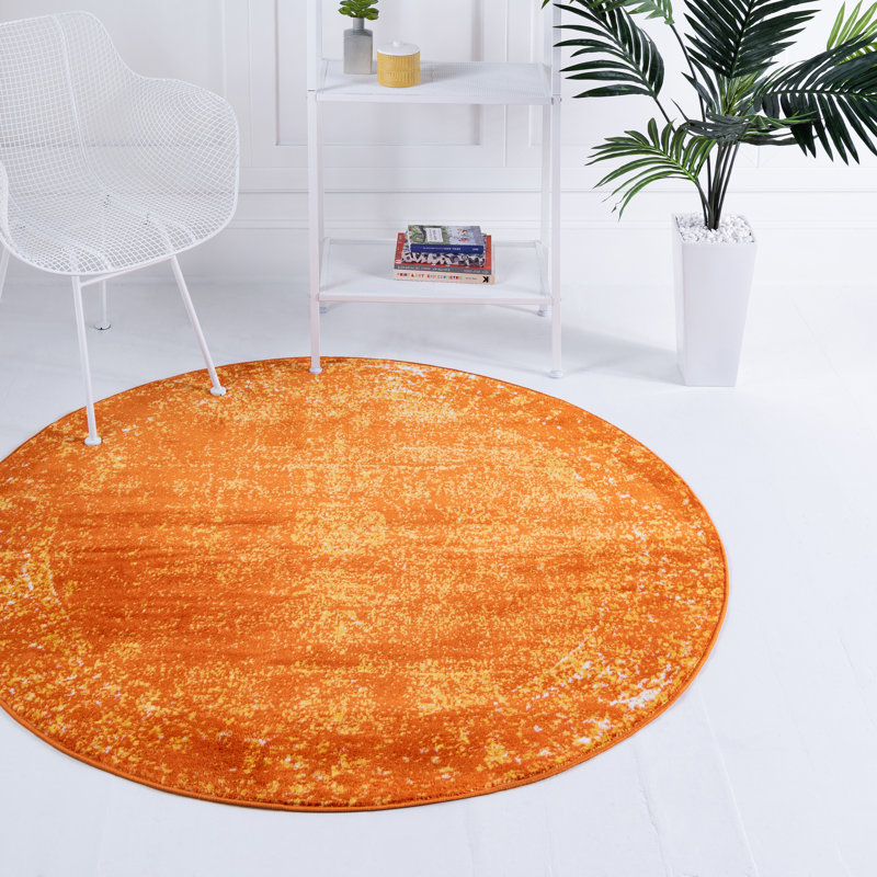 Floral Area Rug, Round 152cm