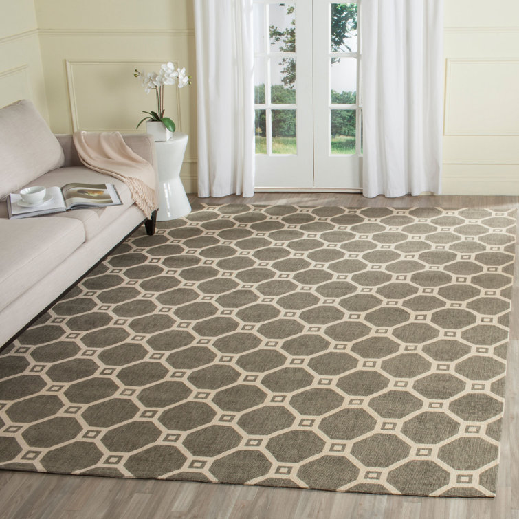 Belynda Hand Loomed Jute Geometric Rug