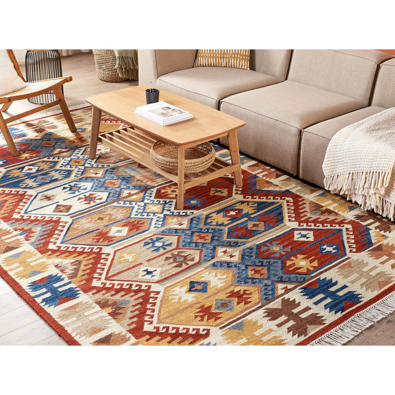 Bhismpal Southwestern Wool Hand Woven Area Rug, Rectangle 200 x 300cm