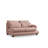 Stylish Corner Sofa, Pink Fabric, 59.1 x 130.0 x 35.4 inches | Beech Wood & Chipboard Frame, 100% Polyester, Dry-Cleanable | 28 DNS Soft Foam & Spring Support | Elegant Design with Walnut Legs for Modern Living Rooms-90667731