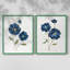 Coquelicots bleus - reproduction encadrée de qualité supérieure - prête à être accrochée - aucun clou requis - aucun clou requis-671805638-671805659