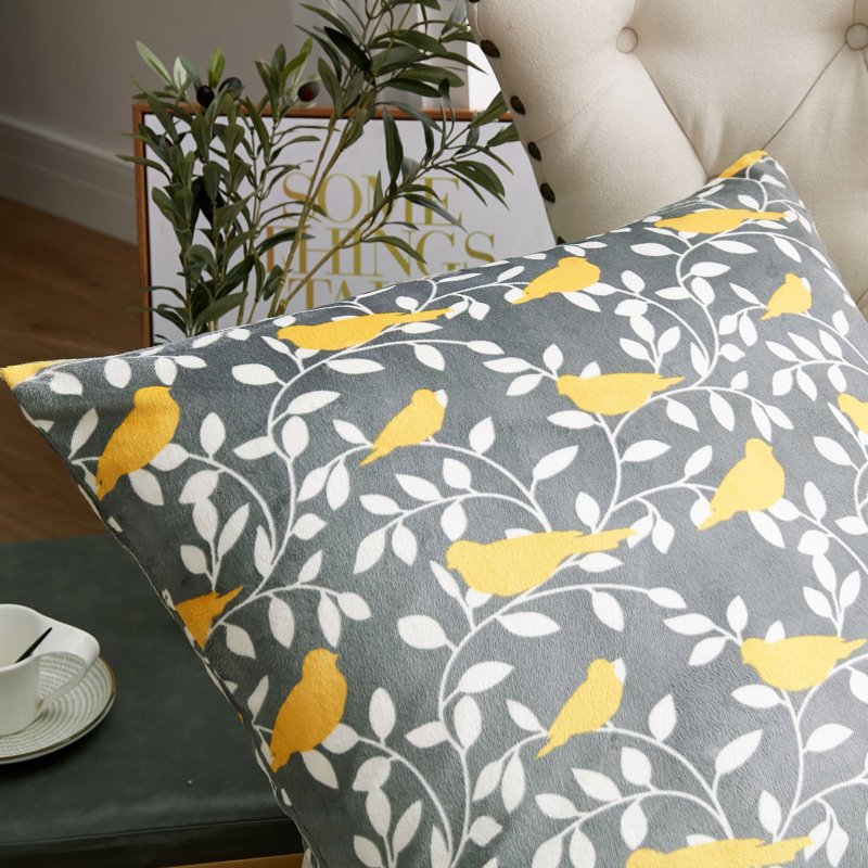 Floral Square Pillow Cover, 66cm x 66cm