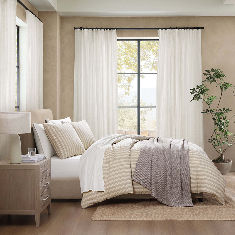 100% Organic Cotton Washed Waffle Blanket, Queen