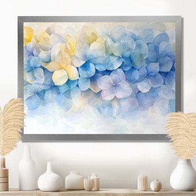 «Abstract Hydrangea Horizon Of Simplicity VI», art mural sur toile