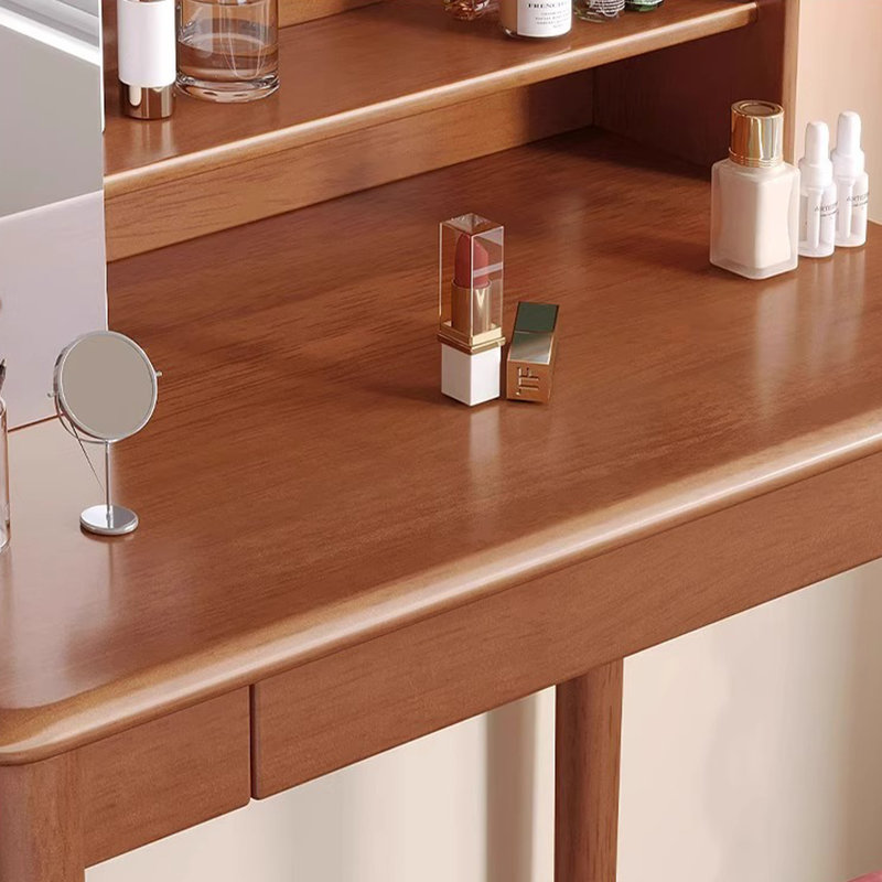 Bureau de maquillage rétro de style français, Brun