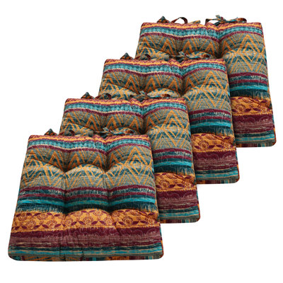 Quilted Reversible Indoor Chair Pad Cushion