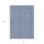 Tapis intérieur / extérieur lavable 8 pi x 10 pi bleu marine et gris