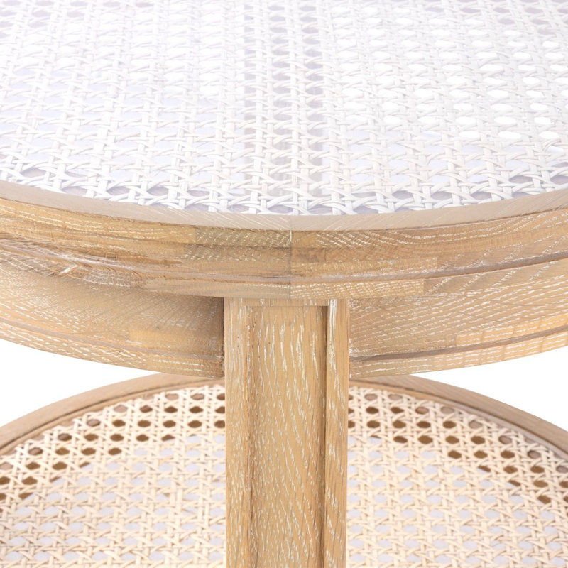 Pierre Glass End Table, Natural
