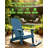Outdoor Rocking Chair,Adirondack Rocking Chair,Patio Rocker Chair With Wide Back,Oversized Rocker Chair Look Like Real Wood, For Lawn, Porch, Backyard, Indoor And Garden, Navy-494235073