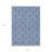 3' X 5' Blue And Ivory Geometric Washable Indoor Outdoor Area Rug-122845793