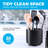 Black Rotating Utensil Caddy - Extra Large, Sturdy with No-Tip Weighted Base & Gripped Insert-1479350952