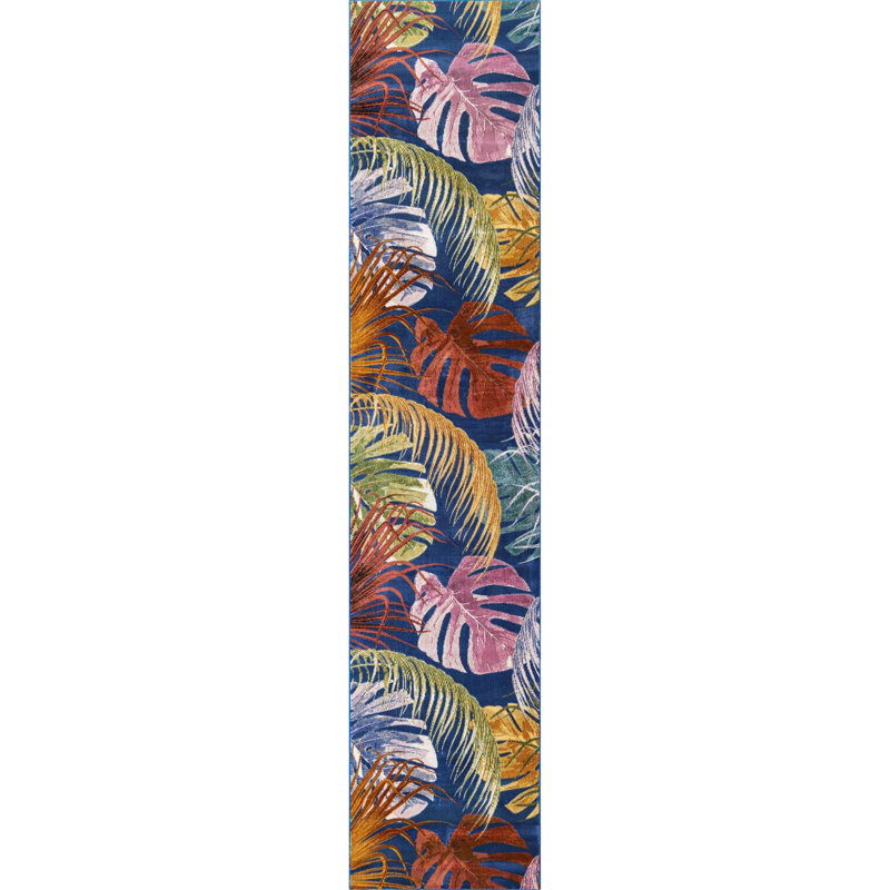 Floral Indoor Rug, Runner 2'7" x 12'