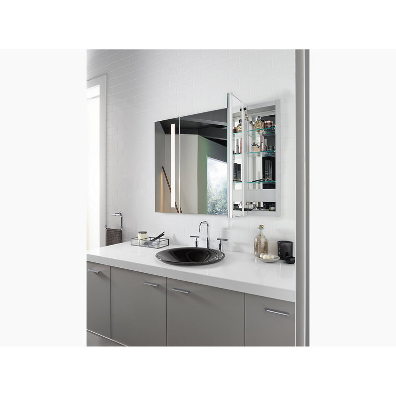 Verdera Lighted Medicine Cabinet with Lighting and Electrical Outlet