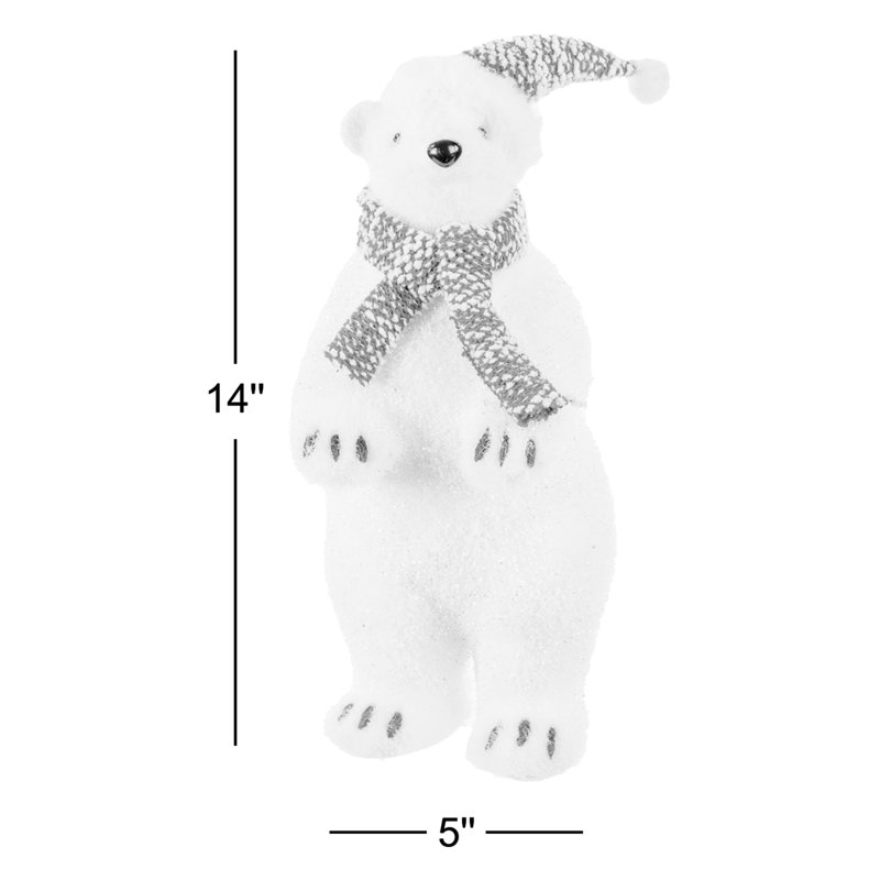 Ours polaire de Noël Glitte