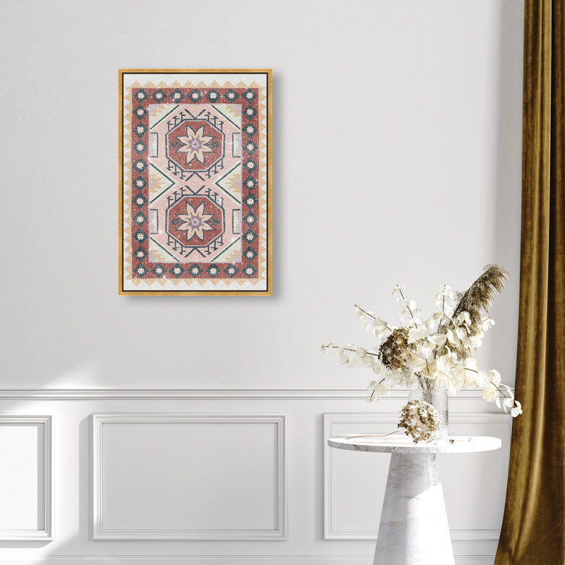 Daylight Damask Print by Oliver Gal, 16"H x 11"W, Gold Floater Frame