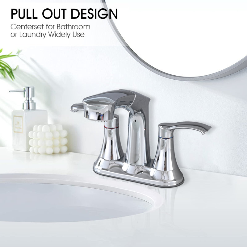 Robinet de salle de bain Centreset, Argent