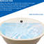 Lavabo de salle de bain ovale moderne en céramique 19 po x 16 po - Lavabo blanc pur avec trop-plein, faible absorption d'eau, résistance aux acides, teinture encastrée de conception avancée - caractéristique