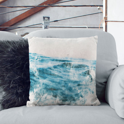 Rising Ocean Cushion with Filling