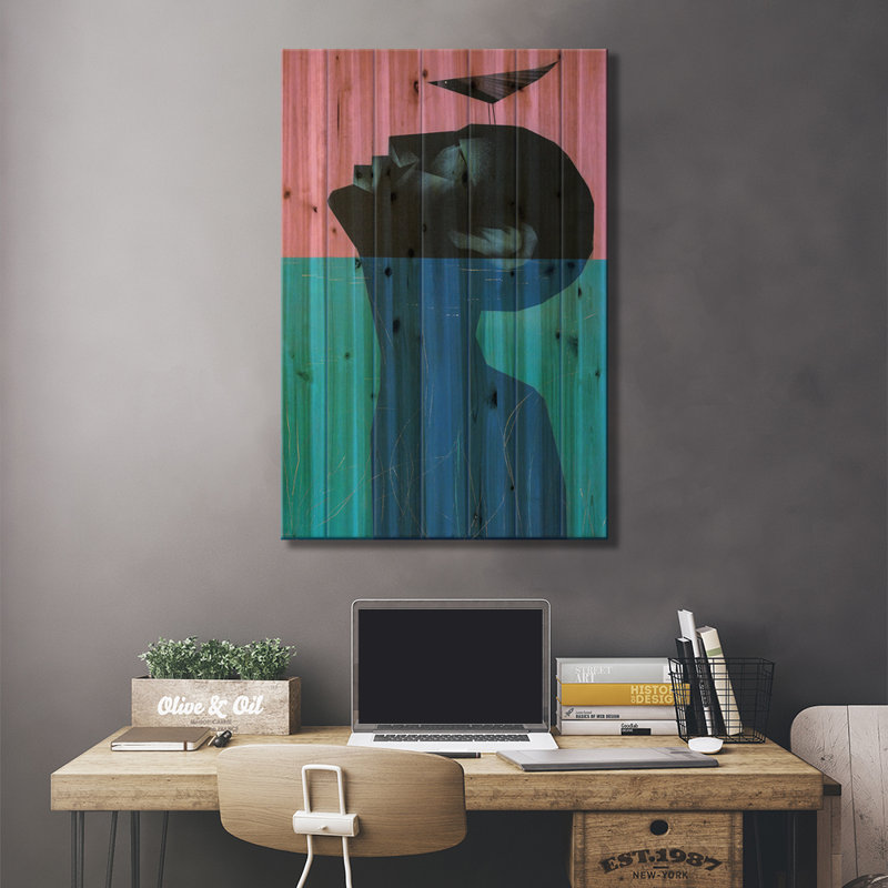 Eurydice " Drowning Voluntary II " by VCalvento, 26" H x 18" W x 1.5" D