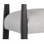 Tabouret de comptoir Keagan - Cuir gris clair Saloon-106888351-106888356