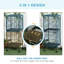 Grande cage à oiseaux en bois avec roulettes L 20,25 po x l 19,75 po x H 55 po