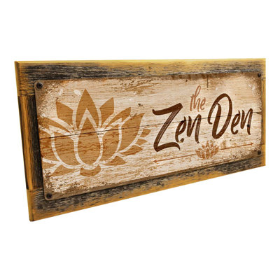 The Zen Den - Impression sur métal