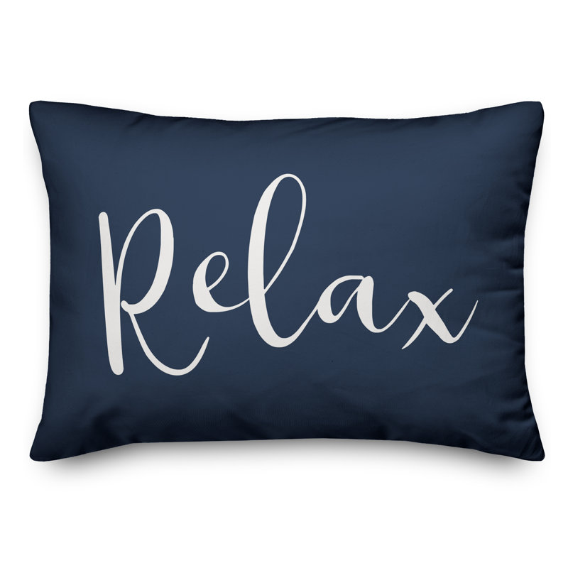 Outdoor Throw Pillow, Navy