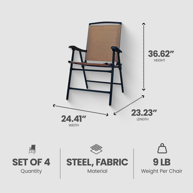 Folding Camping Chair, Brown